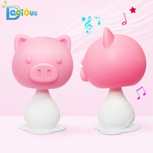 Új dizájn biztonsági bébi teether Rattle Élelmiszer minőségű szilikon baba teether BPA szabad baba teether