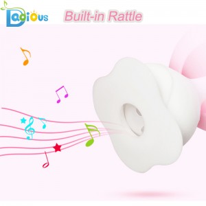 Új dizájn biztonsági bébi teether Rattle Élelmiszer minőségű szilikon baba teether BPA szabad baba teether