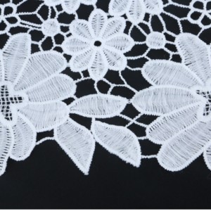 Tiszta csipke szövet hímzett poliészter csipke, tej selyem, csipke. Poliészter / Nylon csipke ， pamut csipke