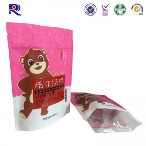 laminált műanyag állvány cipzáras tasak snack ételekhez