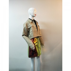 KHAKI RÖVID PU JACKET RLWPJ0028N