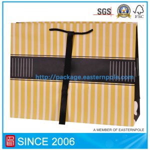 Luxus liliom rózsaszín papírzacskó szalag zárással