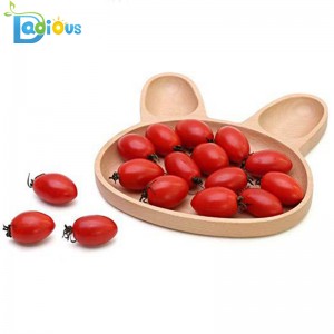 Baba táplálkozási edények Bébi edények Bambusz tányér kisgyermekek osztott bambusz tálca