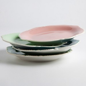 Elegáns megjelenés 100%-os melamin lemezek, porcelán tányér étterem, nyomtatott mintalemez