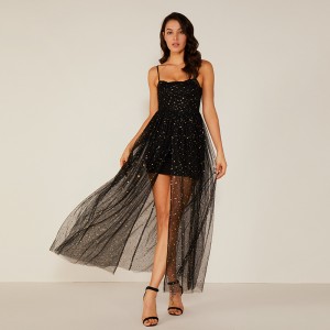 Egyedi High Quality Women Design Dresses Evening Sequin Long Dress