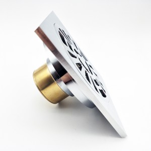 A négyzet alakú padlócsapda üríti a hulladékot