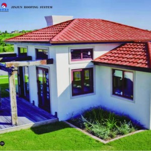 AIYIA acél szállító fém építőanyagok kővel bevont fém tetőcserép