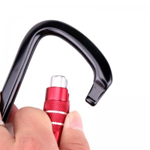 Kültéri horog kúszó kemping főzáró karabiner többfunkciós anya karabiner szabadtéri gyorsfogás gyors esés berendezések biztonsági zár tapintólyuk d-típusú drótzár főzár repülés alumínium ötvözet