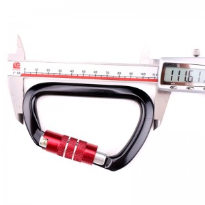 Kültéri horog kúszó kemping főzáró karabiner többfunkciós anya karabiner szabadtéri gyorsfogás gyors esés berendezések biztonsági zár tapintólyuk d-típusú drótzár főzár repülés alumínium ötvözet