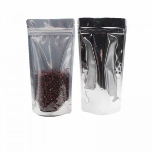 Szagbiztos elülső átlátszó műanyag élelmiszer-csomagolás, önzáró cipzárral