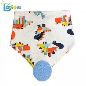 Baba- és kisgyermek fogszabályozó Bandana vállpántos muszlin-mellbimbók Bandana drool melltartó melltartóval