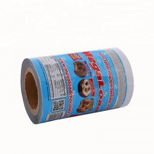 Élelmiszer-minőségű laminált műanyag nedvességálló hőszigetelő süti csomagolófólia tekercsen