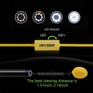 Vezeték nélküli endoszkóp 2,0 megapixeles HD WiFi borescope kamera mikro interfész vízálló ellenőrző kígyó kamera Android, iOS és Windows, iPhone, Samsung, Tablet, Mac
