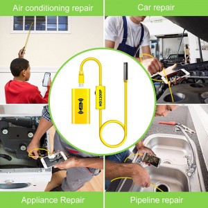 Vezeték nélküli endoszkóp 2,0 megapixeles HD WiFi borescope kamera mikro interfész vízálló ellenőrző kígyó kamera Android, iOS és Windows, iPhone, Samsung, Tablet, Mac