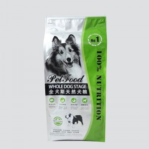 10 kg-os élelmiszer-minőségű műanyag zacskó háziállat-élelmiszer-zsák gyártója