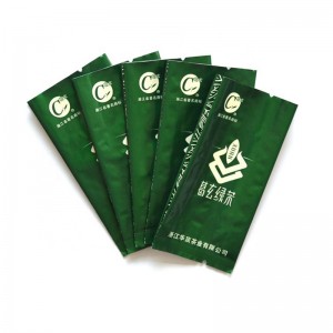 Sűrített oldalsó alumínium fóliatasak tea tárolására