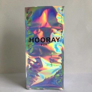 Egyedi nyomtatott OEM logó lézerfilm lapos alsó felálltáska