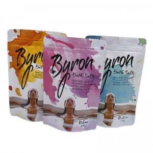 Egyedi nyomtatott tasakok vízálló tengeri só csomagoló tasakban