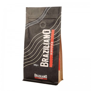 Zip Lock 100 g-os kávécsomagoló zacskó és 1 kg-os kávézsák gáztalanító szeleppel és egyedi nyomású kávézacskó szeleppel