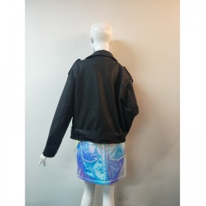 FEKETE BIKER PU KOCKÁZAT RLWPJ0020N