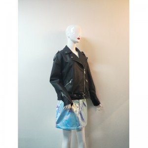 FEKETE BIKER PU KOCKÁZAT RLWPJ0020N