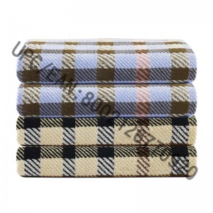 JMD TEXTILE fürdőszoba törölközőkészlet, 4 darab brit stílusú kockás Jacquard törülköző, nagy méretű fürdő törölközők, 100% pamut, fürdőlepedő-medence tornaterem Hotel Travel, College Dorm szoba kiegészítők, t...