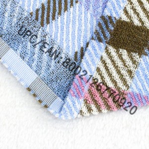 JMD TEXTILE fürdőszoba törölközőkészlet, 4 darab brit stílusú kockás Jacquard törülköző, nagy méretű fürdő törölközők, 100% pamut, fürdőlepedő-medence tornaterem Hotel Travel, College Dorm szoba kiegészítők, t...