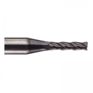 Szilárd keményfém végmaró, AlTiN bevonattal, 4 horony, 1/16 \