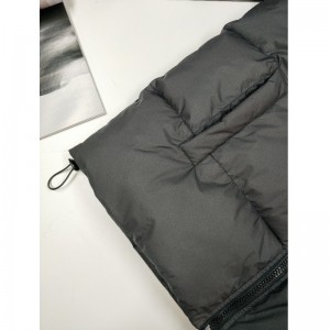 FEKETE HASZNÁLATOS PUFER-KABÁT RLMPC0016N