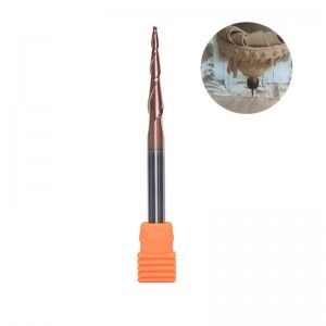 Kúpos gömbölyű rádió végmaró, 1/4 \