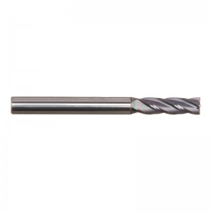 Tömör keményfém végmaró, AlTiN bevonattal, 4 horony, 3/16 \