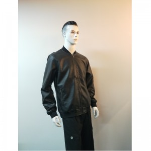 FÉRFI FEKETE BIKER PU KOCKÁZAT RLMPJ0002