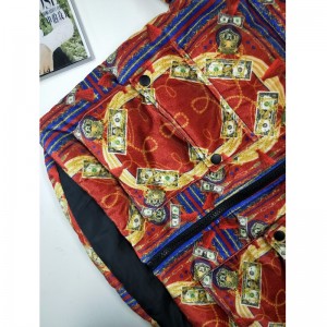 Hölgyek színezett, nyomtatott puffer bevonat RLWC0002