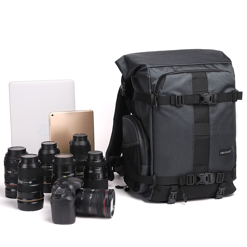 Diat BRTMH300 szabadtéri nagy kapacitású kamera táska, vízálló, DSLR fényképezőgép táska hátizsák