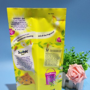 Állítsa fel a kifolyót műanyag mosófolyadék-szappan-zsák / mosószer csomagolásra