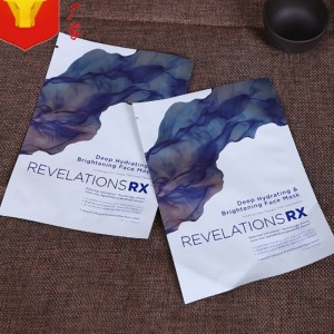 Testreszabott nyomtatás hőelzáró alumínium fólia arcmaszk csomagolótáskák / kozmetikai maszk