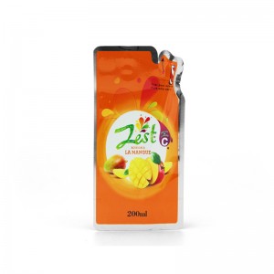 műanyag Szabálytalan, speciális alakú víztasak lé számára Folyékony csomagolás Die Cut Spout tasakok