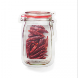 Kína gyári közvetlen értékesítésű, vágott egység alakú tasakokhoz snack bébiételek csomagolózacskójához, cipzárral