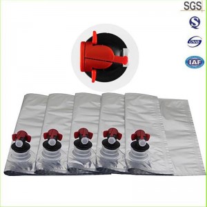 Kínai beszállító nagykereskedelme 3L 5L alumínium fóliatasakból boros tasak dobozban