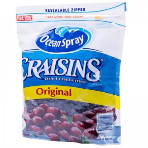 Légmentes alumínium cipzáras táska szárított gyümölcsök csomagolására / cipzárral zárható Mylar állványtasak szárított bogyókhoz