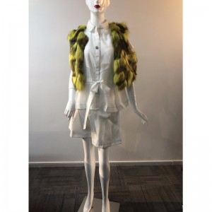 Hölgyek dupla színű szőrmeprofilja RLWF0010