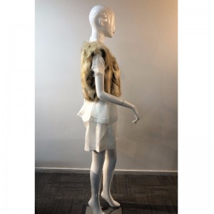 Hölgyek színes színű, rövid szőrme RLWF0013