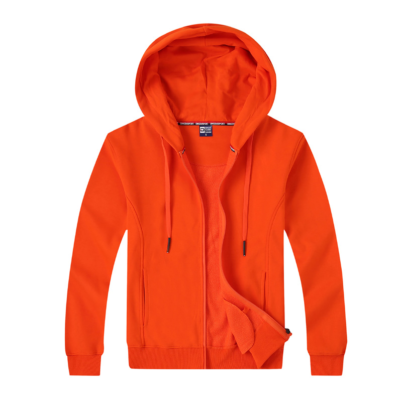 # 8027 -es teljes cipzáras LightWeight uni színes kapucnis kabát