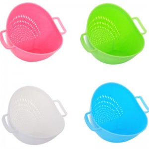 Szilikon vízelvezető kosár konyhai praktikus csatornakosár dupla fogantyúval Taomi kosár gyümölcs- és zöldségkosár