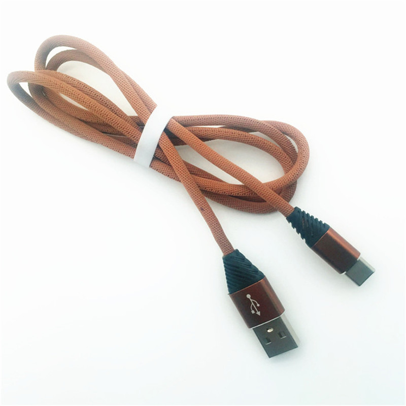 KPS-1004CB C TÍPUS Egyedi pamutszövés 1m USB 2.2 nagysebességű töltő c típusú USB-kábel