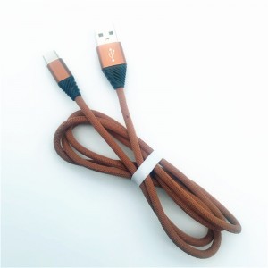 KPS-1004CB C TÍPUS Egyedi pamutszövés 1m USB 2.2 nagysebességű töltő c típusú USB-kábel