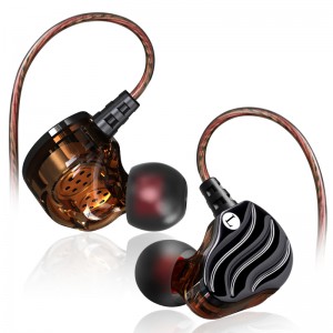2018 kettős vezető HiFi Earhook sztereó vezetékes fülhallgató