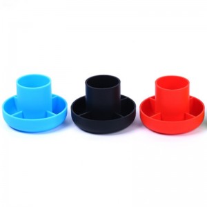 Szilikon tolltartó kerek többfunkciós tollcsöves élelmiszer-szilikagél asztali irodai kellékek fogadására és berendezésére