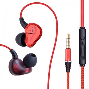 Új Earhook Sport kettős dinamikus vezetékes fülhallgató
