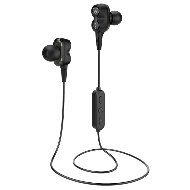Új, kettős dinamikus, sportos sztereó hangminőségű, hifi vezeték nélküli Bluetooth fülhallgató